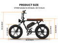 Aostirmotor Pattern Electric Bicycle 750W Motor 20