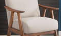 Contemporary Design 1Pc Counter Height Chair Stylish Durable Wooden Brown Fabric Upholstery Cushioned Seat Backrest Home Furniture Brown Dining Room Contemporary Wood