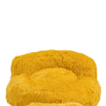 Coolmore Bean Bag Chair, Floor Sofa With Handle,Accent Sofa Chair With Ottoman For Gaming Reading Relaxing Yellow Yellow Foam Plush