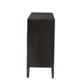 Storage Cabinet Sideboard Wooden Cabinet With 4 Metal Handles ,4 Shelves And 4 Doors For Hallway, Entryway, Living Room Walnut Mdf