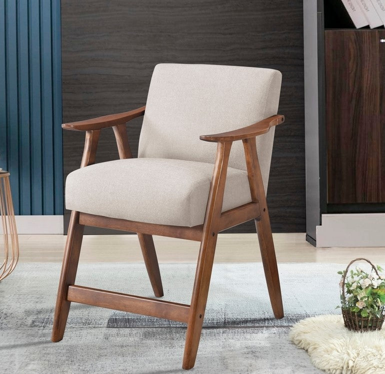 Contemporary Design 1Pc Counter Height Chair Stylish Durable Wooden Brown Fabric Upholstery Cushioned Seat Backrest Home Furniture Brown Dining Room Contemporary Wood