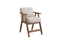 Contemporary Design 1Pc Counter Height Chair Stylish Durable Wooden Brown Fabric Upholstery Cushioned Seat Backrest Home Furniture Brown Dining Room Contemporary Wood