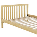 Convertible Crib Full Size Bed With Changing Table, Natural Natural Solid Wood