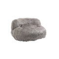 Coolmore Bean Bag Chair, Floor Sofa With Handle,Accent Sofa Chair With Ottoman For Gaming Reading Relaxing Gray Gray Plush