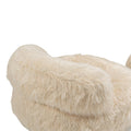 Coolmore Bean Bag Chair, Floor Sofa With Handle,Accent Sofa Chair With Ottoman For Gaming Reading Relaxing Beige Beige Foam Plush