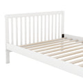 Convertible Crib Full Size Bed With Changing Table, White White Solid Wood