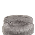 Coolmore Bean Bag Chair, Floor Sofa With Handle,Accent Sofa Chair With Ottoman For Gaming Reading Relaxing Gray Gray Plush