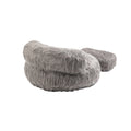 Coolmore Bean Bag Chair, Floor Sofa With Handle,Accent Sofa Chair With Ottoman For Gaming Reading Relaxing Gray Gray Plush