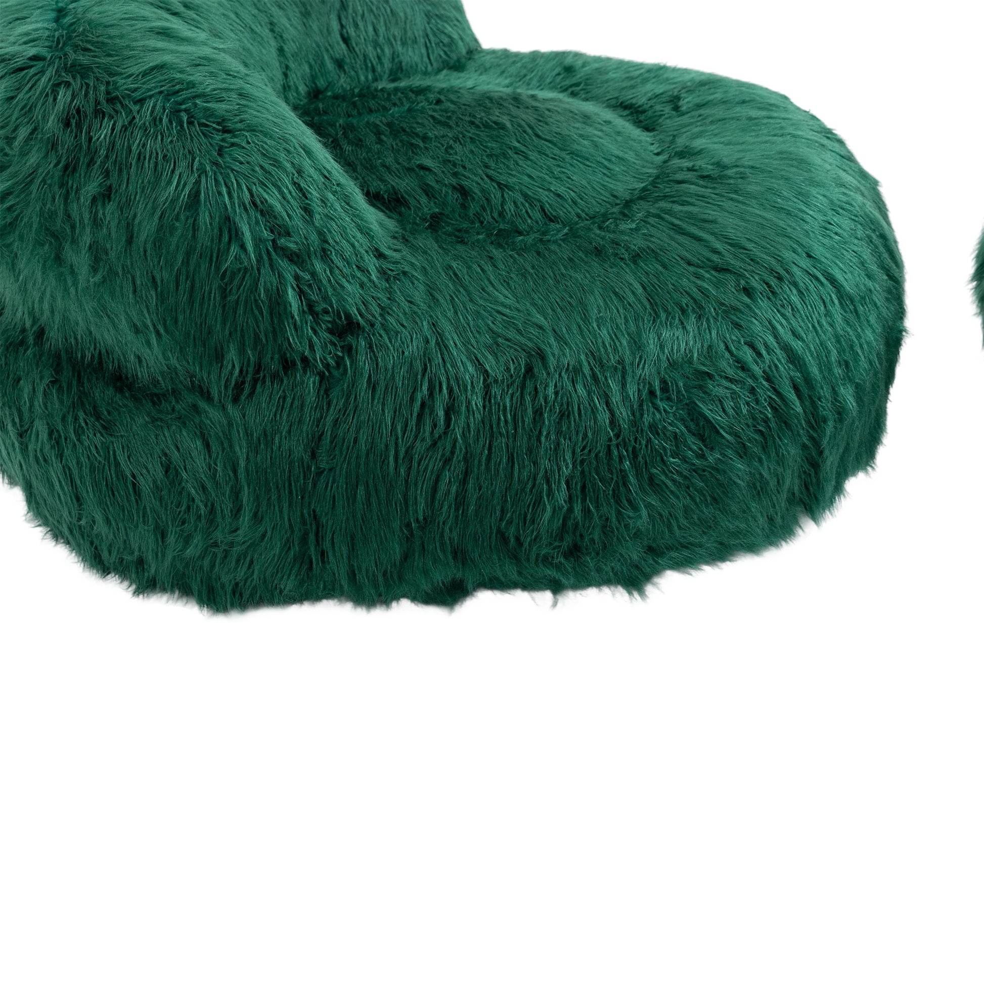 Coolmore Bean Bag Chair, Floor Sofa With Handle,Accent Sofa Chair With Ottoman For Gaming Reading Relaxing Emerald Emerald Foam Plush