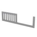 Convertible Crib Full Size Bed With Changing Table, Gray Gray Solid Wood