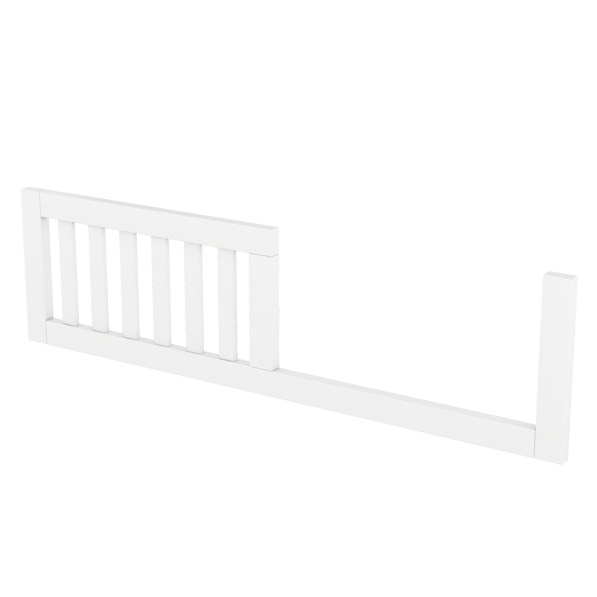 Convertible Crib Full Size Bed With Changing Table, White White Solid Wood