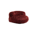 Coolmore Bean Bag Chair, Floor Sofa With Handle,Accent Sofa Chair With Ottoman For Gaming Reading Relaxing Wine Red Wine Red Foam Plush