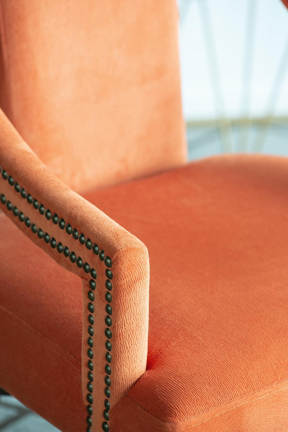 Modern Accent Chair Dining Chairs, Accent Chair For Living Room Dining Room Kitchen, 23" X 24" X 36" Orange Orange Wood