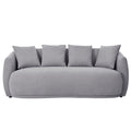 Upholstered Sofa Set,Modern Arm Chair For Living Room And Bedroom,With 5 Pillows Grey Polyester