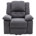 Massage Recliner,Power Lift Chair For Elderly With Adjustable Massage And Heating Function,Recliner Chair With Infinite Position And Side Pocket For Living Room ,Gray Gray Foam Corduroy