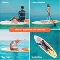 Inflatable Stand Up Paddle Board Simple Deluxe Premium Sup For All S Levels, Pink Paddle Boards For Adults & Youth, Blow Up Stand Up Paddleboards With Accessories & Backpack, Surf Control Orange Aluminium