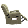 Massage Recliner,Power Lift Chair For Elderly With Adjustable Massage And Heating Function,Recliner Chair With Infinite Position And Side Pocket For Living Room ,Green Green Foam Corduroy