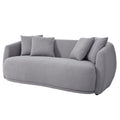 Upholstered Sofa,Modern Arm Chair For Living Room And Bedroom,With 4 Pillows Grey Polyester