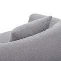Upholstered Chair,Modern Arm Chair For Living Room And Bedroom,With 1 Pillow Grey Polyester