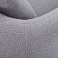 Upholstered Chair,Modern Arm Chair For Living Room And Bedroom,With 1 Pillow Grey Polyester