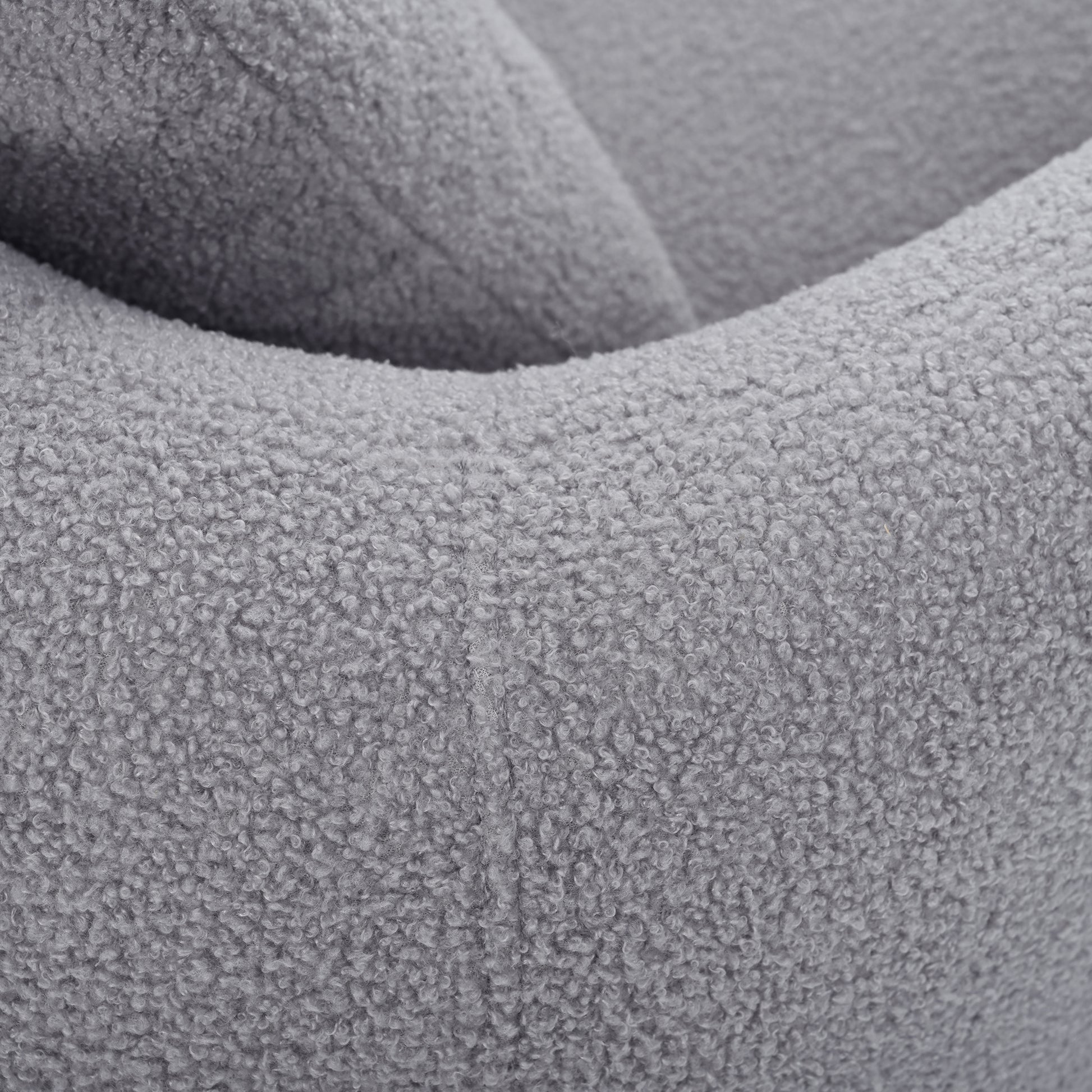 Upholstered Chair,Modern Arm Chair For Living Room And Bedroom,With 1 Pillow Grey Polyester
