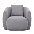 Upholstered Sofa Set,Modern Arm Chair For Living Room And Bedroom,With 5 Pillows Grey Polyester