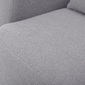 Upholstered Chair,Modern Arm Chair For Living Room And Bedroom,With 1 Pillow Grey Polyester