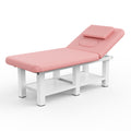 80 Inches Wide High Quality Furniture Beauty Salon Beauty Bed Modern Segmented Structure Massage Bed Pikn Quality Leather Pink Pu Leather