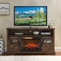 26 Inch Infrared Quartz Heater Fireplace Insert Woodlog Version With Brick Powder Coated Electric Antique Black Vent Free Primary Living Space Yes Insert Tempered Glass Sheet Metal Plastic Electric