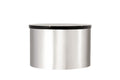 Modern Style 3Pc Ct805 3 Coffee Table Set In Silver Silver Primary Living Space Modern Mango Round Coffee & End Tables Wood