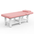 80 Inches Wide High Quality Furniture Beauty Salon Beauty Bed Modern Segmented Structure Massage Bed Pikn Quality Leather Pink Pu Leather