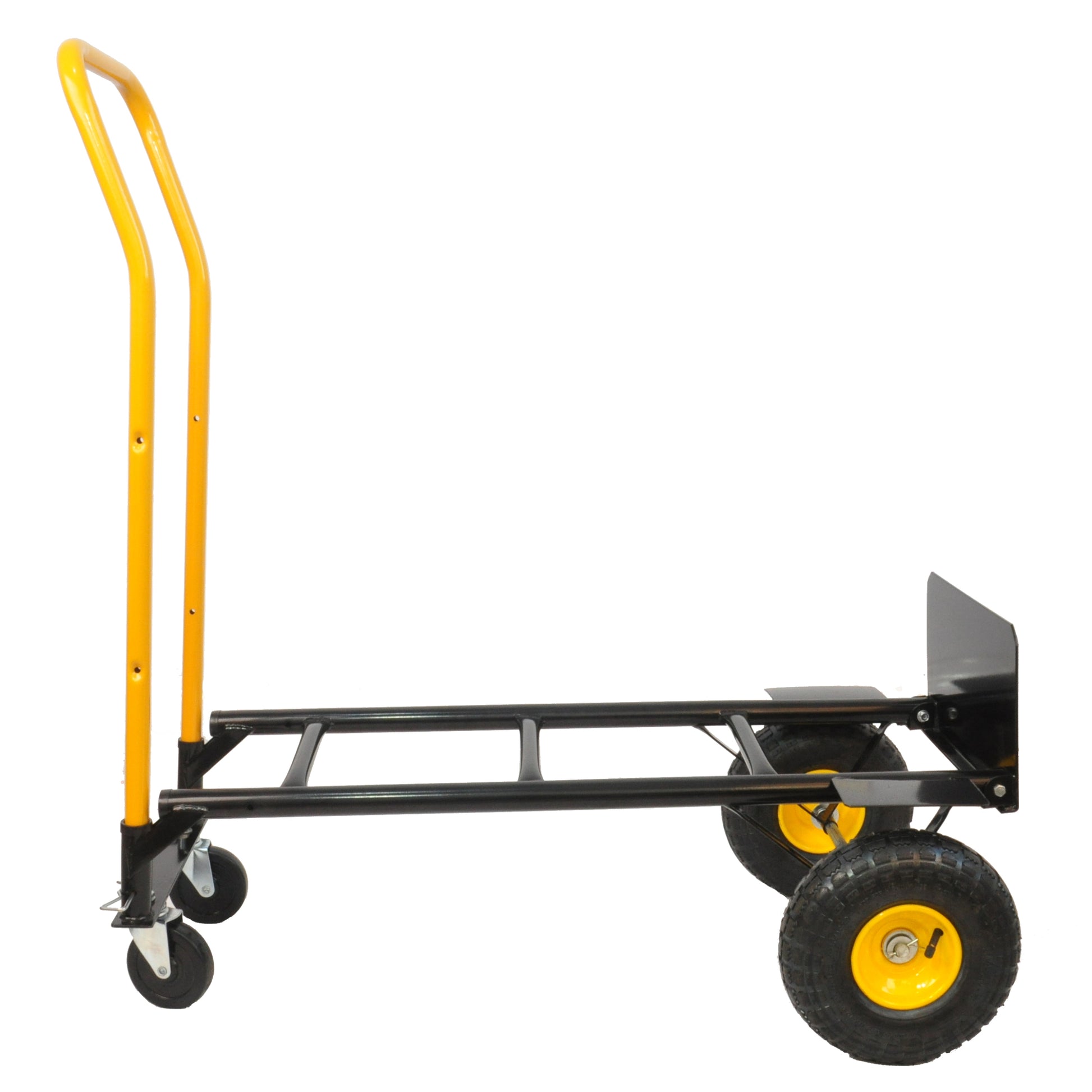 Ht1006Bk Ylhand Truck Dual Purpose 2 Wheel Dolly Cart And 4 Wheel Push Cart With Swivel Wheels 330 Lbs Capacity Heavy Duty Platform Cart For Moving Warehouse Garden Grocery Black Metal