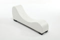 Factory Direct Yoga Chaise Lounge Collection For Stretching & Relaxation Modern Faux Leather Curved Sofa, Modern Faux Leather Curved Sofa, Living Room Bedroom Accent White Primary Living Space American Design,Luxury Plywood Pvc