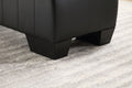 Factory Direct Yoga Chaise Lounge Collection For Stretching & Relaxation Modern Faux Leather Curved Sofa, Modern Faux Leather Curved Sofa, Living Room Bedroom Accent Black American Design Plywood Pvc