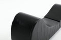 Factory Direct Yoga Chaise Lounge Collection For Stretching & Relaxation Modern Faux Leather Curved Sofa, Modern Faux Leather Curved Sofa, Living Room Bedroom Accent Black American Design Plywood Pvc