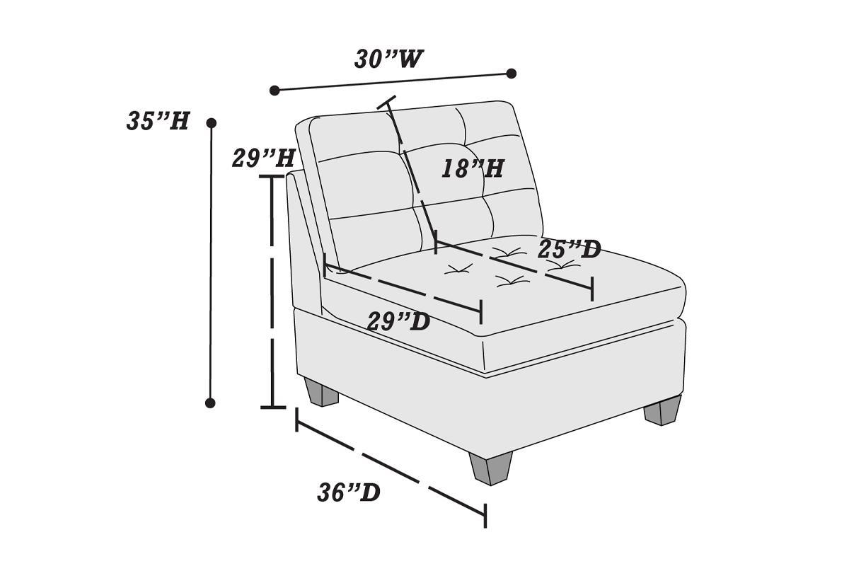 Living Room Furniture Antique Grey Modular Sofa Set 6Pc Set Tufted Couch 4X Corner Wedge 1X Armless Chair And 1X Ottoman Antique Gray Wood Primary Living Space Tufted Back Contemporary,Modern,Transitional Modular Faux Leather 6 Seat