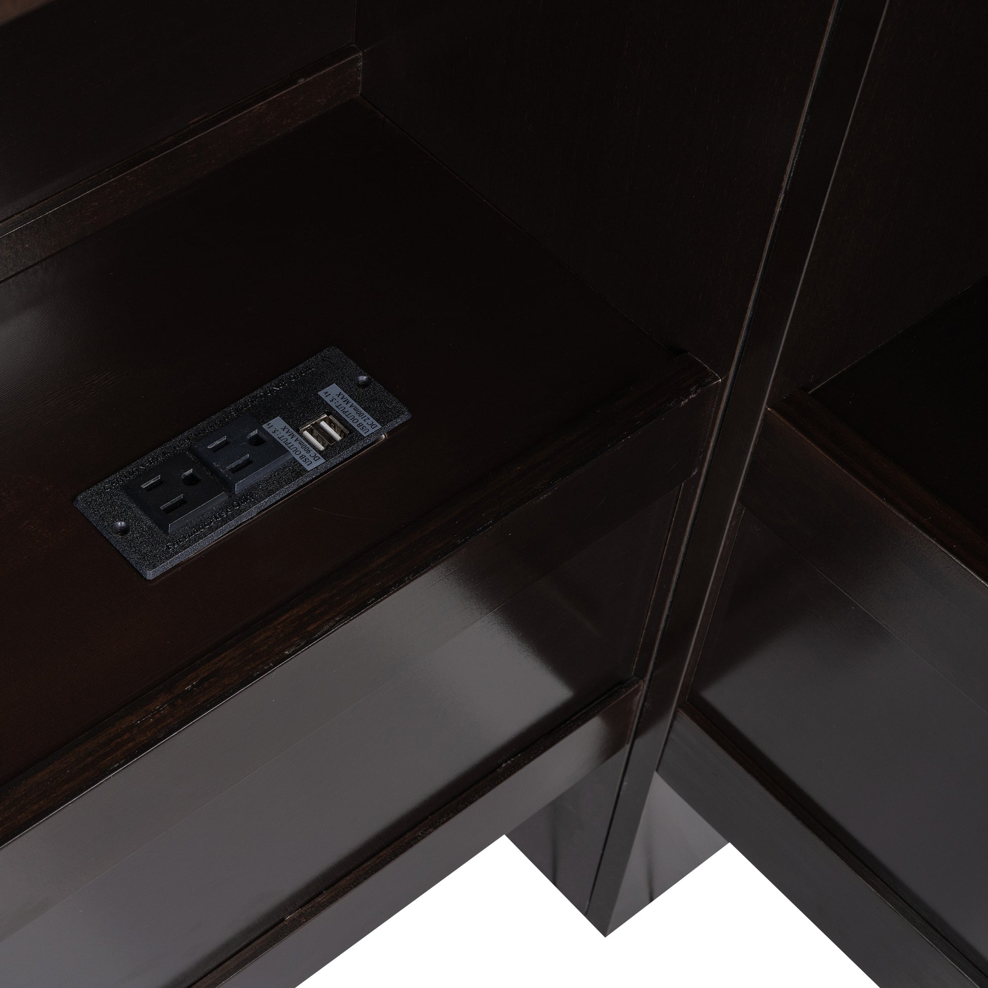 Wood Twin Size Daybed With Storage Cabinets And Usb Ports, Espresso Box Spring Not Required Espresso Wood Solid Wood Mdf