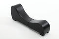 Factory Direct Yoga Chaise Lounge Collection For Stretching & Relaxation Modern Faux Leather Curved Sofa, Modern Faux Leather Curved Sofa, Living Room Bedroom Accent Black American Design Plywood Pvc