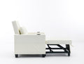 Futon Chair Bed Convertible Chair 3 In 1 Pull Out Sleeper Chair Beds With Usb Ports,Wear Resistant And Anti Scratch, Armchair Bed Sleeper For Living Room White Leather White Foam Leather 1 Seat