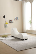 Factory Direct Yoga Chaise Lounge Collection For Stretching & Relaxation Modern Faux Leather Curved Sofa, Modern Faux Leather Curved Sofa, Living Room Bedroom Accent White Primary Living Space American Design,Luxury Plywood Pvc