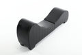 Factory Direct Yoga Chaise Lounge Collection For Stretching & Relaxation Modern Faux Leather Curved Sofa, Modern Faux Leather Curved Sofa, Living Room Bedroom Accent Black American Design Plywood Pvc