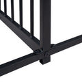 Metal Twin Size House Platform Beds, Two Shared Beds, Black Box Spring Not Required Twin Black Metal Bedroom Metal