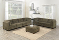 Living Room Furniture Tan Chenille Modular Sectional 8Pc Set Modular Sofa Set Modern Couch 4X Corner Wedge 3X Armless Chairs And 1X Ottoman Plywood Tan Chenille Wood Primary Living Space Cushion Back Contemporary,Modern Modular Chenille 8 Seat