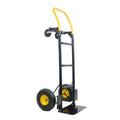 Ht1006Bk Ylhand Truck Dual Purpose 2 Wheel Dolly Cart And 4 Wheel Push Cart With Swivel Wheels 330 Lbs Capacity Heavy Duty Platform Cart For Moving Warehouse Garden Grocery Black Metal