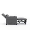 Futon Chair Bed Convertible Chair 3 In 1 Pull Out Sleeper Chair Beds With Usb Ports,Wear Resistant And Anti Scratch, Armchair Bed Sleeper For Living Room Dark Grey Linen Dark Grey Foam Linen 1 Seat