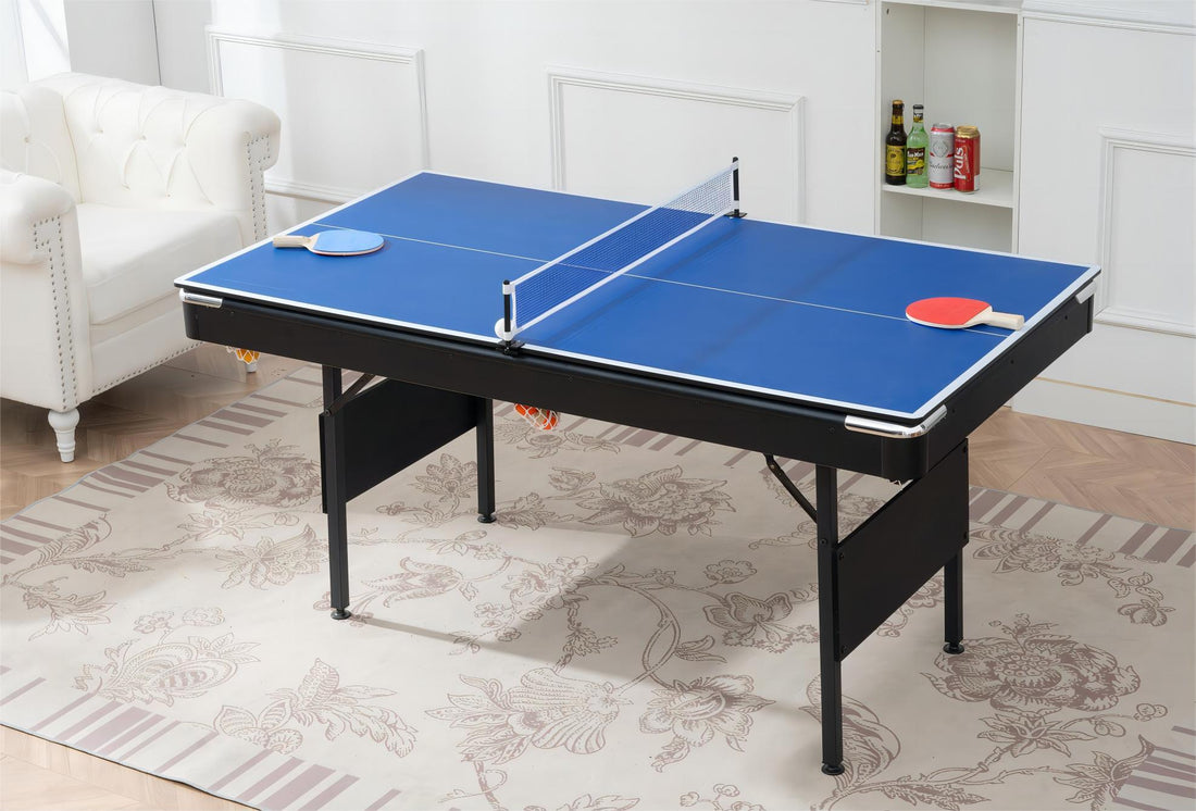 3 In 1 Game Table,Pool Table,Billiard Table,Table Games,Table Tennis, Multi Game Table,Table Games,Family Movement Balls Sports Black Blue Portable Primary Living Space American Design,European Multifunctional Mdf Mdf Steel