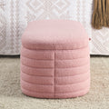 Video Welike Length 45.5 Inchesstorage Ottoman Bench Upholstered Fabric Storage Bench End Of Bed Stool With Safety Hinge For Bedroom, Living Room, Entryway, Pink Teddy. Pink Teddy Foam Fabric