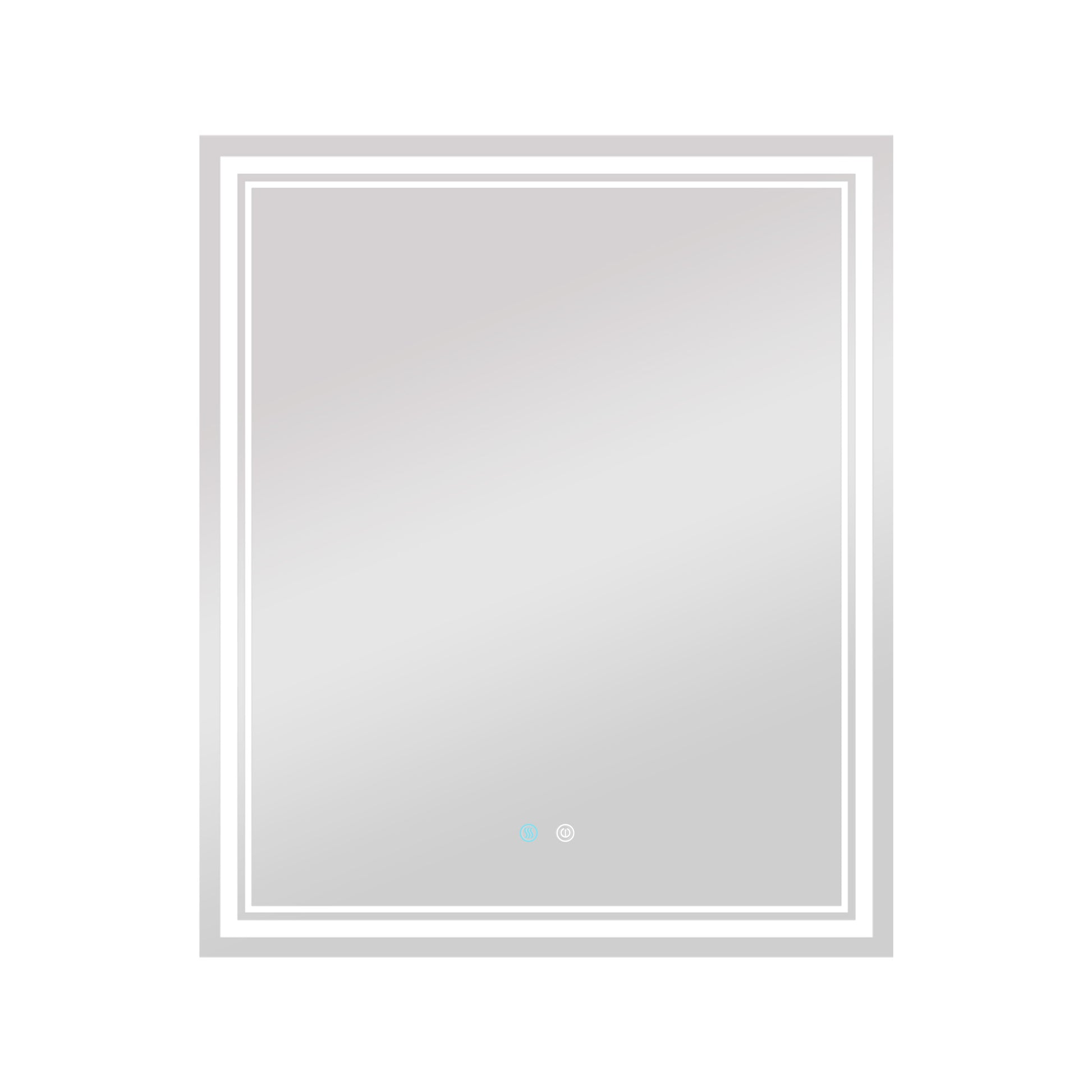 36 X 36 Led Mirror For Bathroom, Led Vanity Mirror, Adjustable 3 Color, Dimmable Vanity Mirror With Lights, Anti Fog, Touch Control Wall Mounted Bathroom Mirror,Vertical Natural Modern Glass