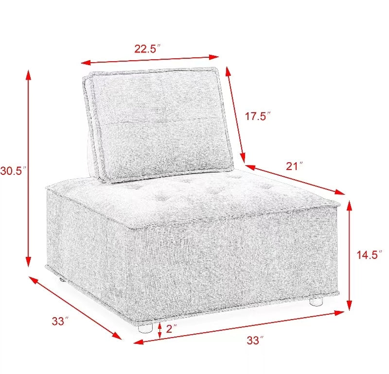 L Shape Modular Sectional Sofa, Diy Combination, Chenille Grey Chenille Wood Tight Back Eucalyptus Square Arms Foam Chenille 4 Seat