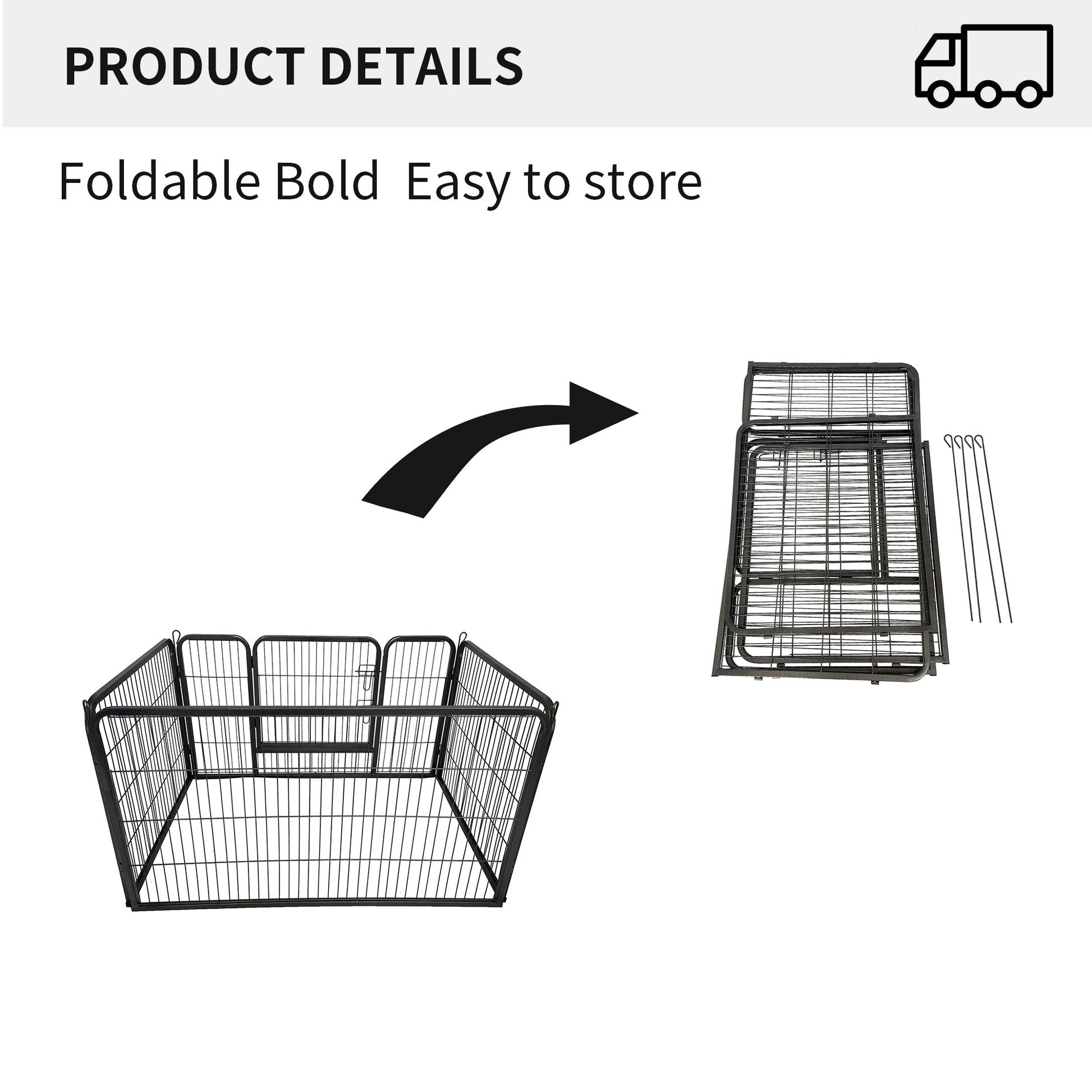 Dog Playpen Designed For Camping, Yard28" Height For Medium Small Dogs, 4Panels Antique Gray Steel